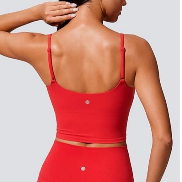 CRZ Yoga Butterlift Scoop Neck Crop Tank Top for Women - Picture 3 of 3